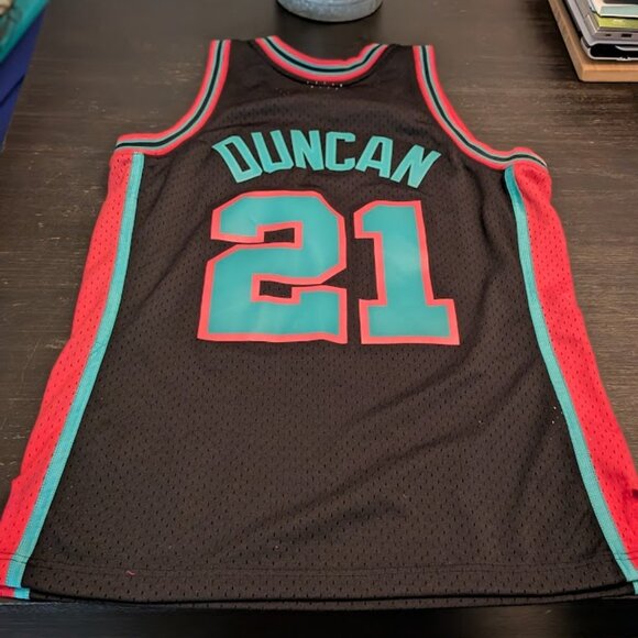 1998-99 NBA TIM DUNCAN- HARDWOOD CLASSIC SA SPURS Authentic HWC Swingman Jersey - Picture 1 of 9